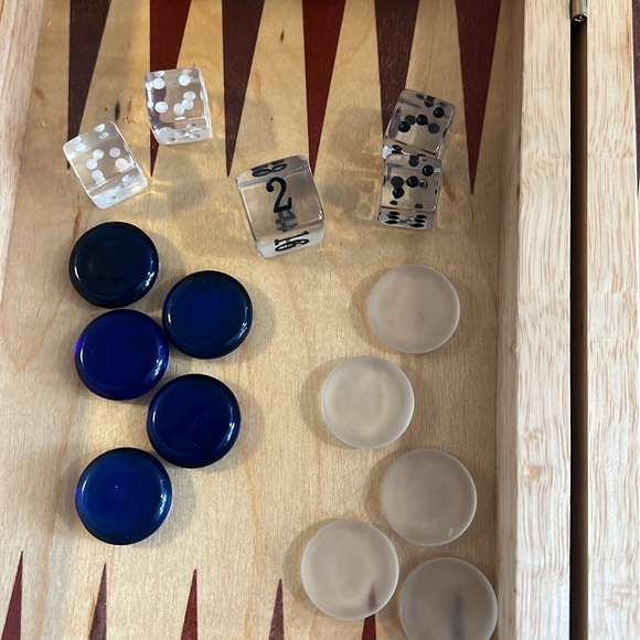 Backgammon travel set - Picture 3 of 6